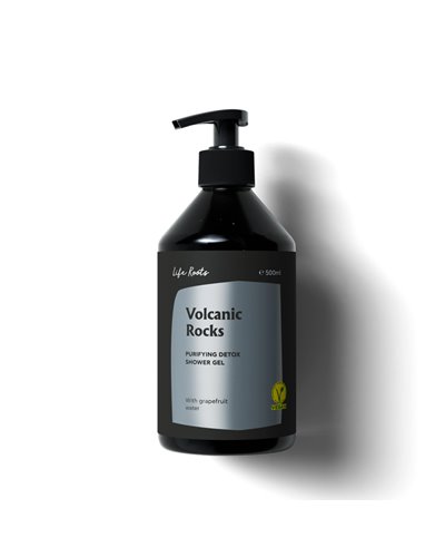 Life Roots - Purifying Detox Shower Gel - Volcanic Rocks 500ml