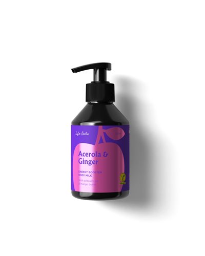Life Roots - Energy Booster Body Milk - Acerola & Ginger 250ml
