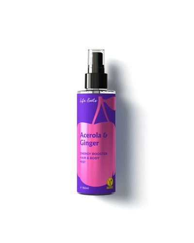 Life Roots - Energy Booster Body Mist - Acerola & Ginger 150ml