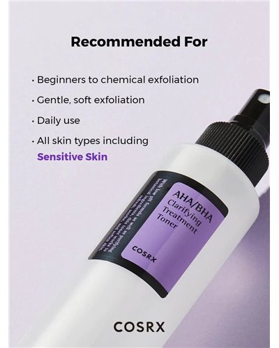 COSRX
AHA/ BHA Clarifying Treatment Toner – Απολεπιστικό τονερ με οξέα για καθημερινή χρήση
