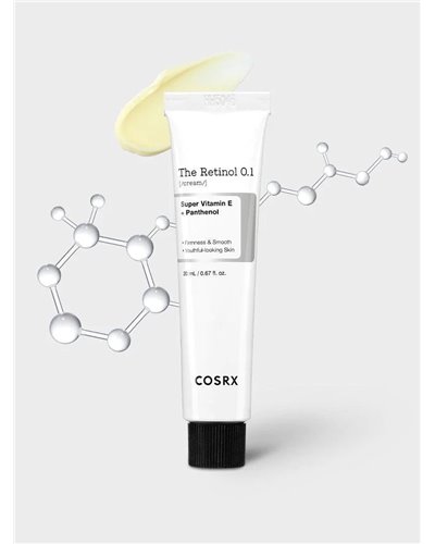 COSRX
The Retinol 0.1 Cream – Ενυδατική κρέμα με 0.1% καθαρή ρετινόλη
