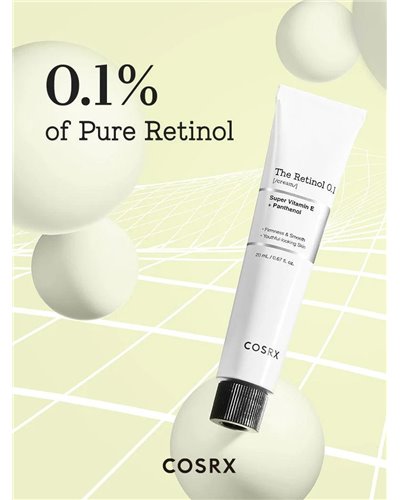 COSRX
The Retinol 0.1 Cream – Ενυδατική κρέμα με 0.1% καθαρή ρετινόλη