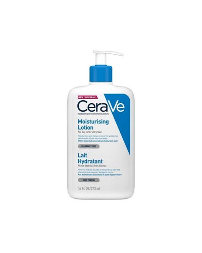 CeraVe Moisturising Lotion Ενυδατικό Γαλάκτωμα Προσώπου και Σώματος με Ceramides και Υαλουρονικό Οξύ 473ml
