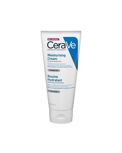 CeraVe Moisturising Cream Ενυδατική Κρέμα Προσώπου και Σώματος με Ceramides και Υαλουρονικό Οξύ 177ml
