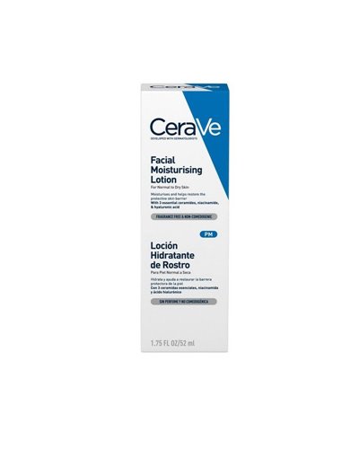CeraVeFacial Moisturising Lotion  PM Ενυδατική Κρέμα Προσώπου με Υαλουρονικό Οξύ, Ceramides και Νιασιναμίδη 52ml