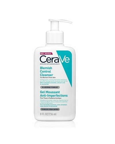 CeraVe Blemish Control Cleanser Gel Καθαρισμού Προσώπου Για Δέρμα Με Τάση Ακμής Με Σαλικυλικό Οξύ & Ceramides 236ml