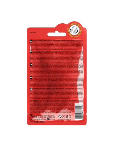 7DAYS Face mask ROMANTIC SATURDAY Get ready for your date with Blood Orange and Papaya, 28 g 