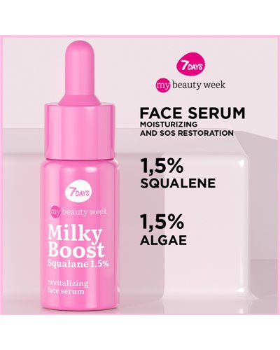 7DAYS MB Milky Boost Squalane 1,5% Revitalizing face serum, 20 ml