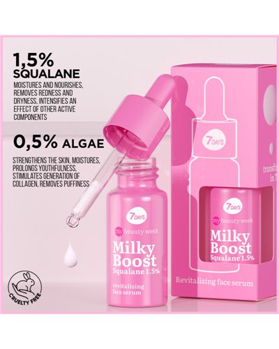 7DAYS MB Milky Boost Squalane 1,5% Revitalizing face serum, 20 ml