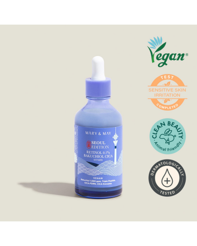 Mary & May - Retinol 0.1% Bakuchiol Cica Serum - 80ml