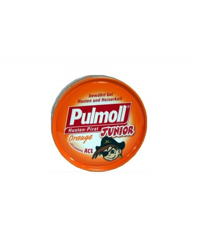 PULMOLL Junior Καραμέλες για Παιδιά με Πορτοκάλι & Βιταμίνες A,C και Ε