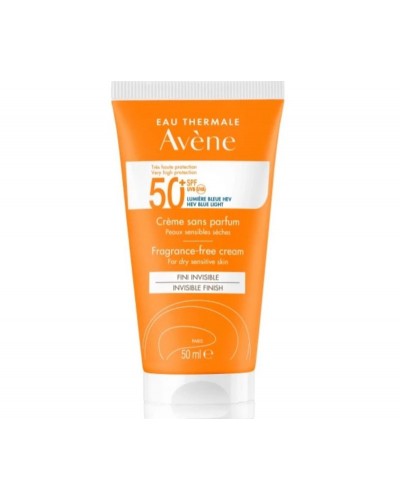 Avene Soins Solaire Αντηλιακή Κρέμα Προσώπου Χωρίς Άρωμα Spf50+ anti Blue Light
