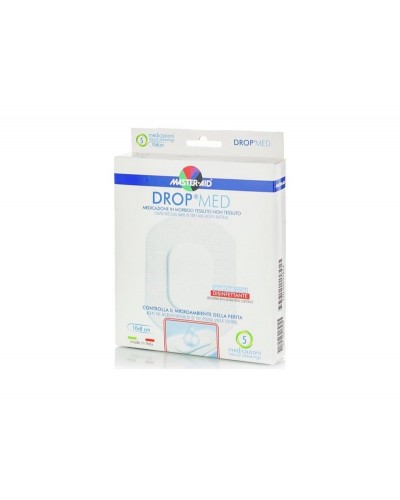 Master-Aid Drop Med Αυτοκόλλητα Επιθέματα 10x8cm, 5τμχ