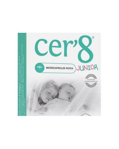 Junior Cer'8 Παιδικά Εντομοαπωθητικά Αυτοκόλλητα Τσιρότα με Μικροκάψουλες