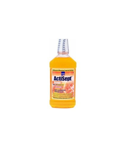 Intermed Actisept Mouthwash Orange Στοματικό Διάλυμα Καθημερινής Προστασίας 500m