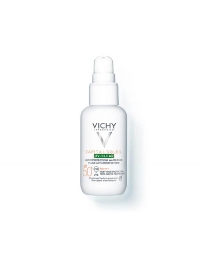 Vichy Capital Soleil UV-Clear Water Fluid Spf 50+ Κατά των Ατελειών 40ml