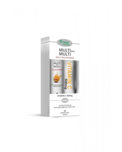 Power Health Promo Multi Plus Multi Vitamin C 500mg 20 Αναβράζοντα Δισκία