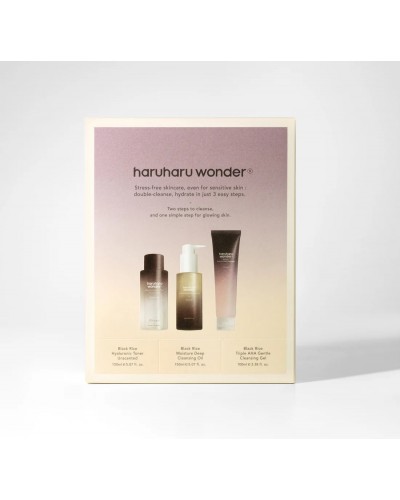 Haruharu Wonder Cleanse and Glow Set