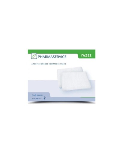 PharmaService Αποστειρωμένες Κομπρέσες Γάζης 36x40cm 10τμχ