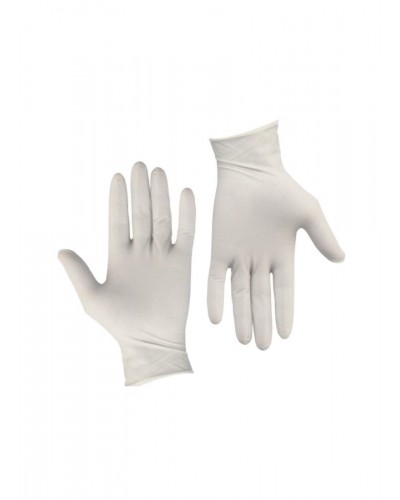 Alfashield Alfa Gloves Εξεταστικά Γάντια Λάτεξ Ασπρα Χωρίς Πούδρα -L-