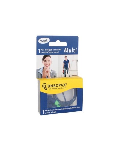 OHROPAX MULTI - Ωτοασπίδα Βιδωτή Πλαστική 1 Ζεύγος