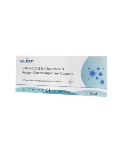 SEJOY Covid-19 & FLU A/B Combo Antigen Test Kit Rapid Test Covid &Γρίπης 1τμχ
