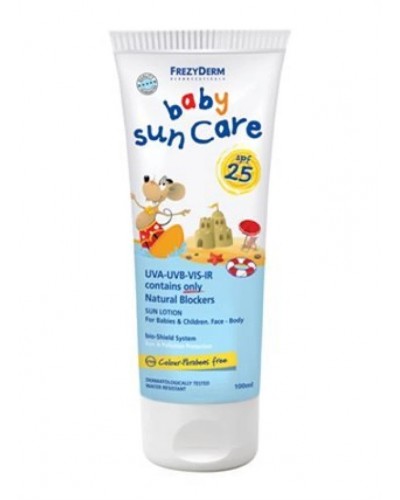 Frezyderm Baby Sun Care Lotion SPF25 Βρεφικό Αντηλιακό Γαλάκτωμα για Πρόσωπο - Σώμα 100ml