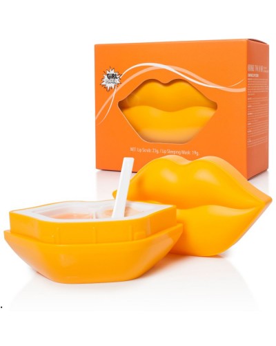 GIRL POWER LIP SCRUB & LIP MASK ORANGE