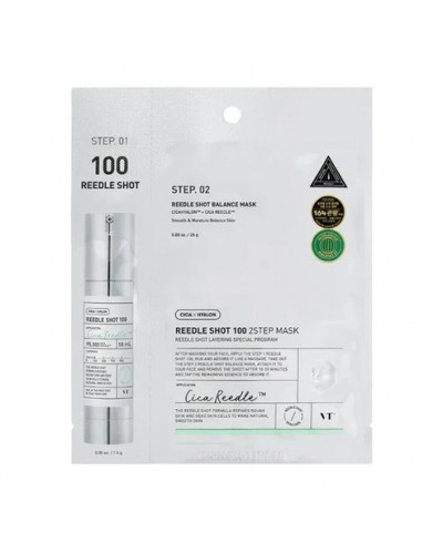 VT Cosmetics - Mild Reedle Shot 100 2-Step Mask - Μάσκα 2 βημάτων με τεχνολογία microneedle
