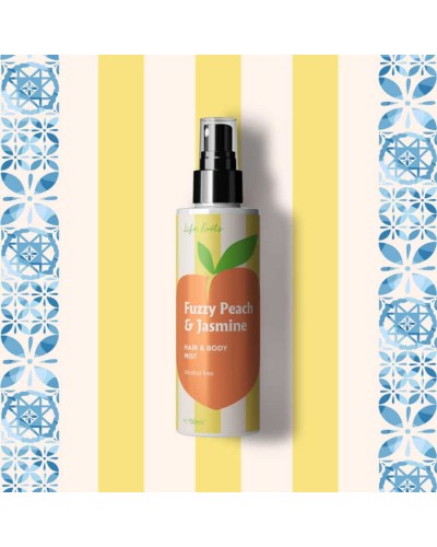 Liferoots Hair & Body Μist Fuzzy Peach & Jasmine, 150ml