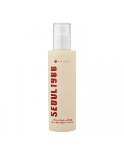 K-SECRET - SEOUL 1988 Snail Mucin 97% + Rice - Soothing Essence with Snail Mucus Filter and Rice 100ml