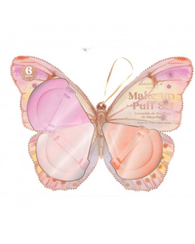 Upper Canada - Butterfly Makeup Puff Set with 3 Powder Puffs