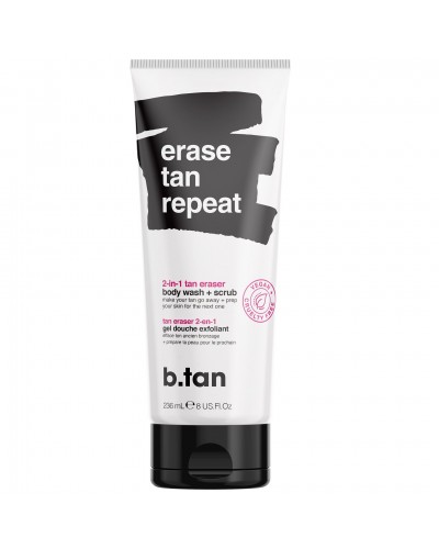 BTan - Erase tan repeat, tan eraser body wash & scrub 237ml Tan remover