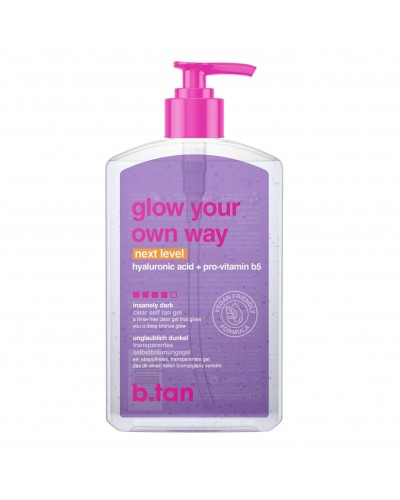 Glow your own way next level, Self tan gel 437ml - BTan