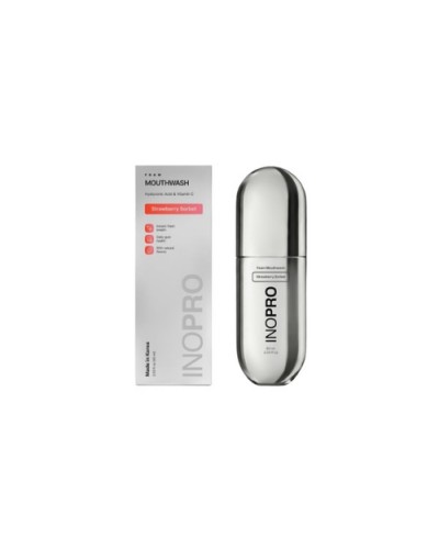 INOPRO Hyaluronic Acid & Vitamin C Foam Mouthwash  Strawberry Sorbet Στοματικό Διάλυμα, 60ml